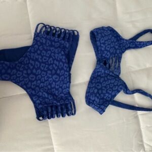 Target Blue Leopard Print Bikini